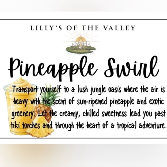 Pineapple Swirl Scented Wax Melts - Picture 3 of 5